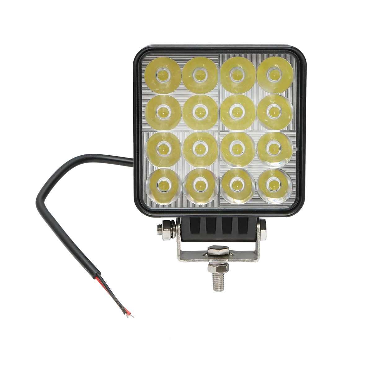 Proiectoare si lampi solare - Proiector LED patrat combo 12-80V, 42W, carcasa aluminiu 107x107x40mm Breckner Germany