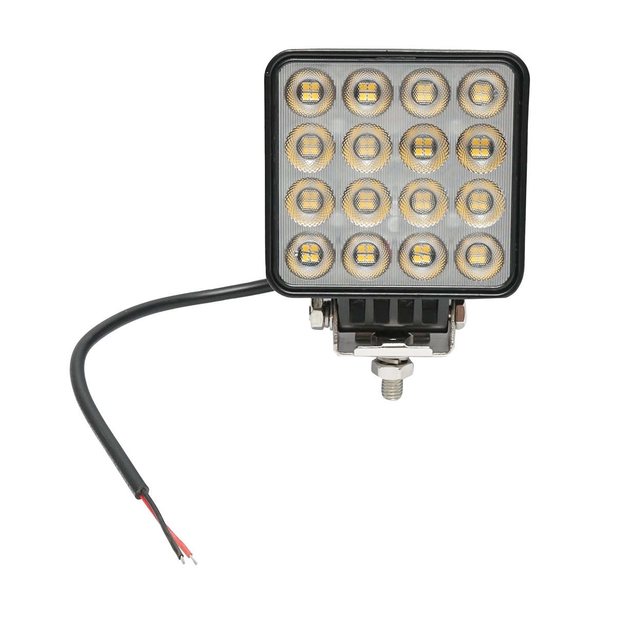 Proiectoare si lampi solare - Proiector LED patrat tip flood 12-48V, 48W, 3000K, carcasa aluminiu 110x110x45mm Breckner Germany