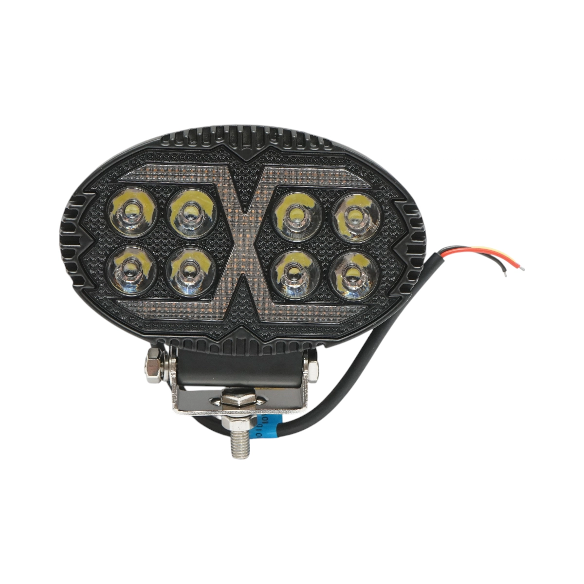 Proiectoare si lampi solare - Proiector oval LED cu DRL 9-80V, 24W, alb-galben, carcasa aluminiu 140x90x45mm, IP67 Breckner Germany