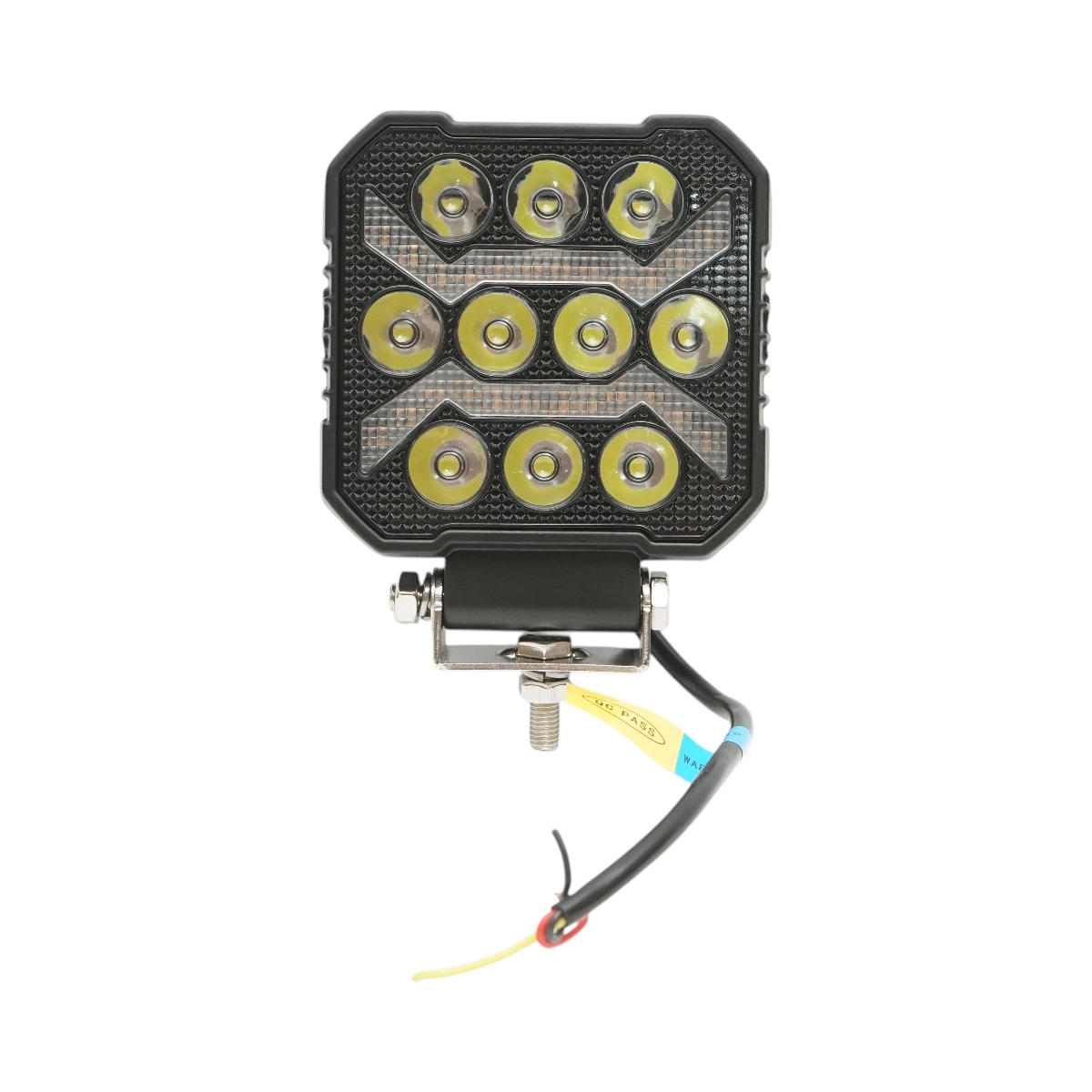 Proiectoare si lampi solare - Proiector patrat LED cu DRL 9-80V, 17W, alb-galben, carcasa aluminiu 107x107x33mm, IP67 Breckner Germany