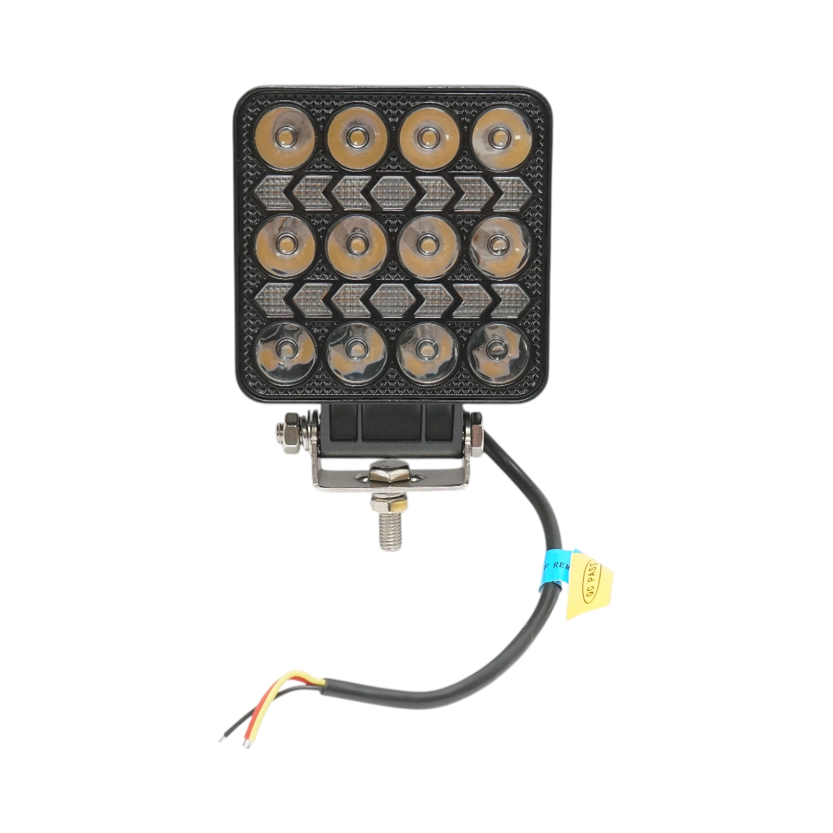 Proiectoare si lampi solare - Proiector patrat LED cu DRL 9-80V, 36W, alb-galben, carcasa aluminiu 103x103x38mm, IP67 Breckner Germany