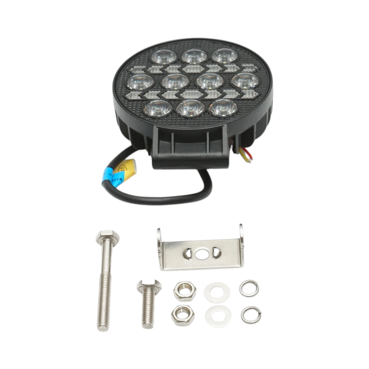 Proiector rotund LED cu DRL 9-80V, 36W, alb-galben, carcasa aluminiu 108x108x40mm, IP67 Breckner Germany [2]