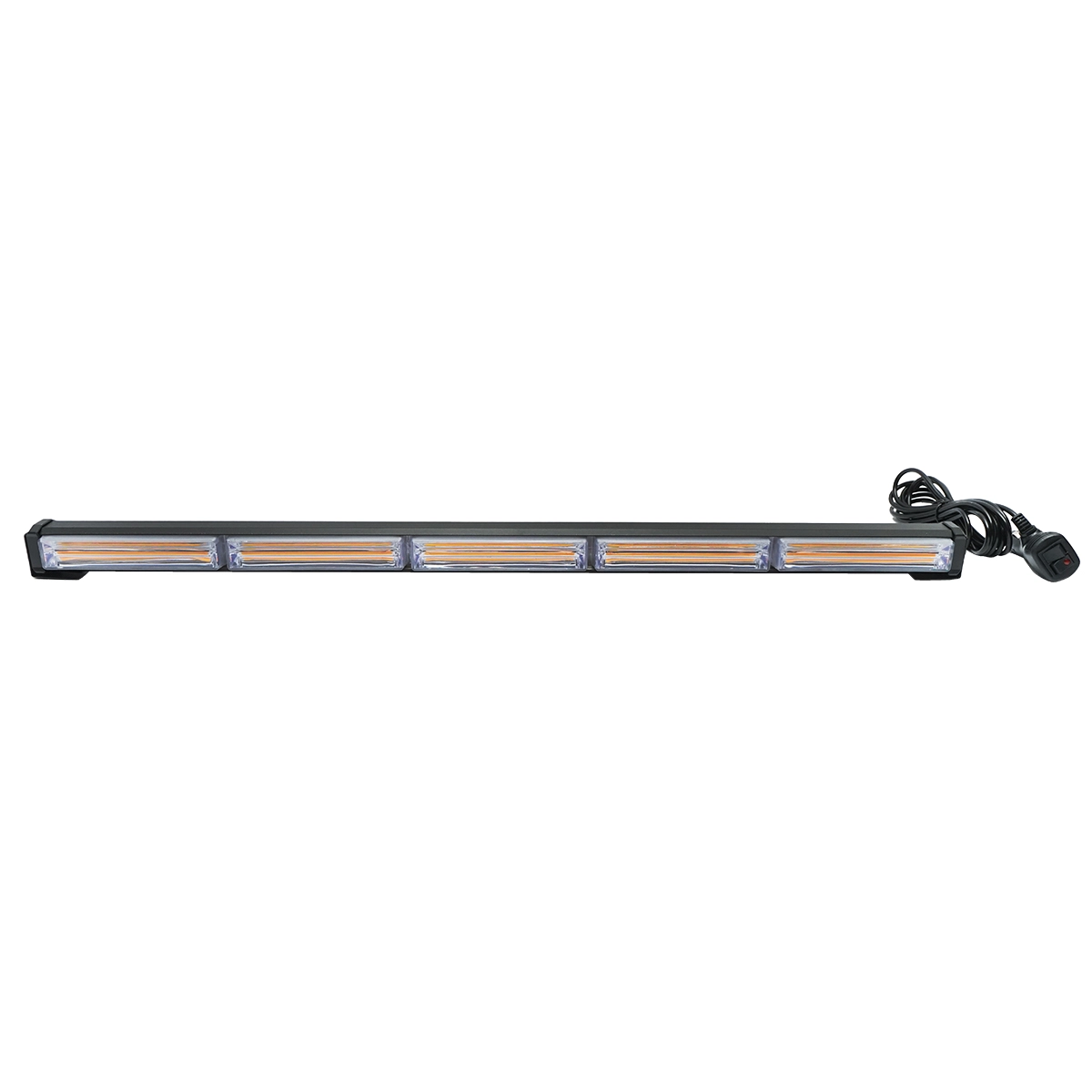 Proiectoare si lampi solare - Proiector stroboscopic cu 5 module, 12-24V, galben Breckner Germany