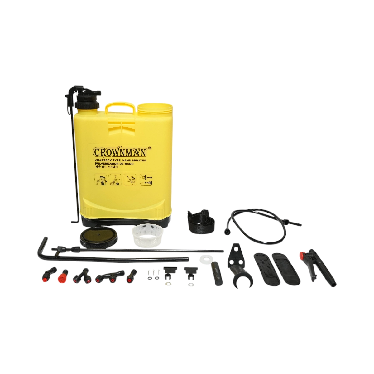Pulverizator manual, vermorel 16L cu lance si 5 duze Crownman [1]
