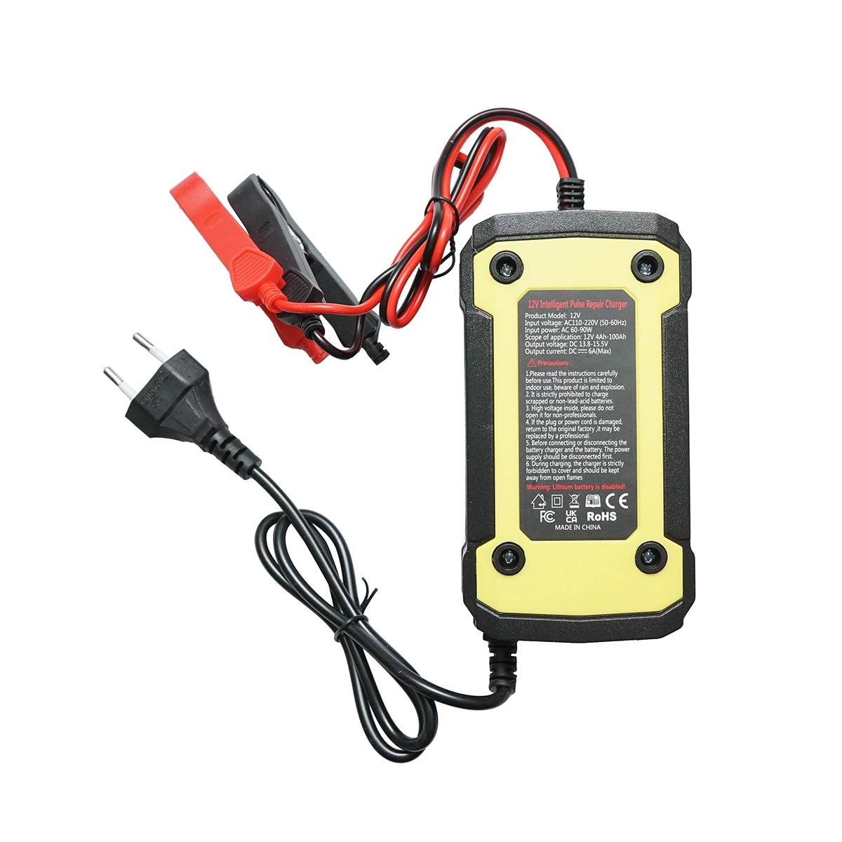 Redresor digital 12V 6A 4-100Ah cu functie reparare [2]