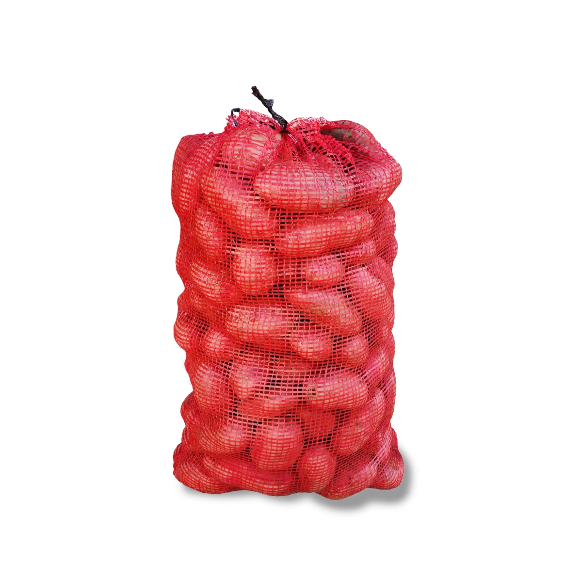 Saci ambalare - Sac plasa cu maner 600x400mm tip Raschel pentru legume 20Kg rosu