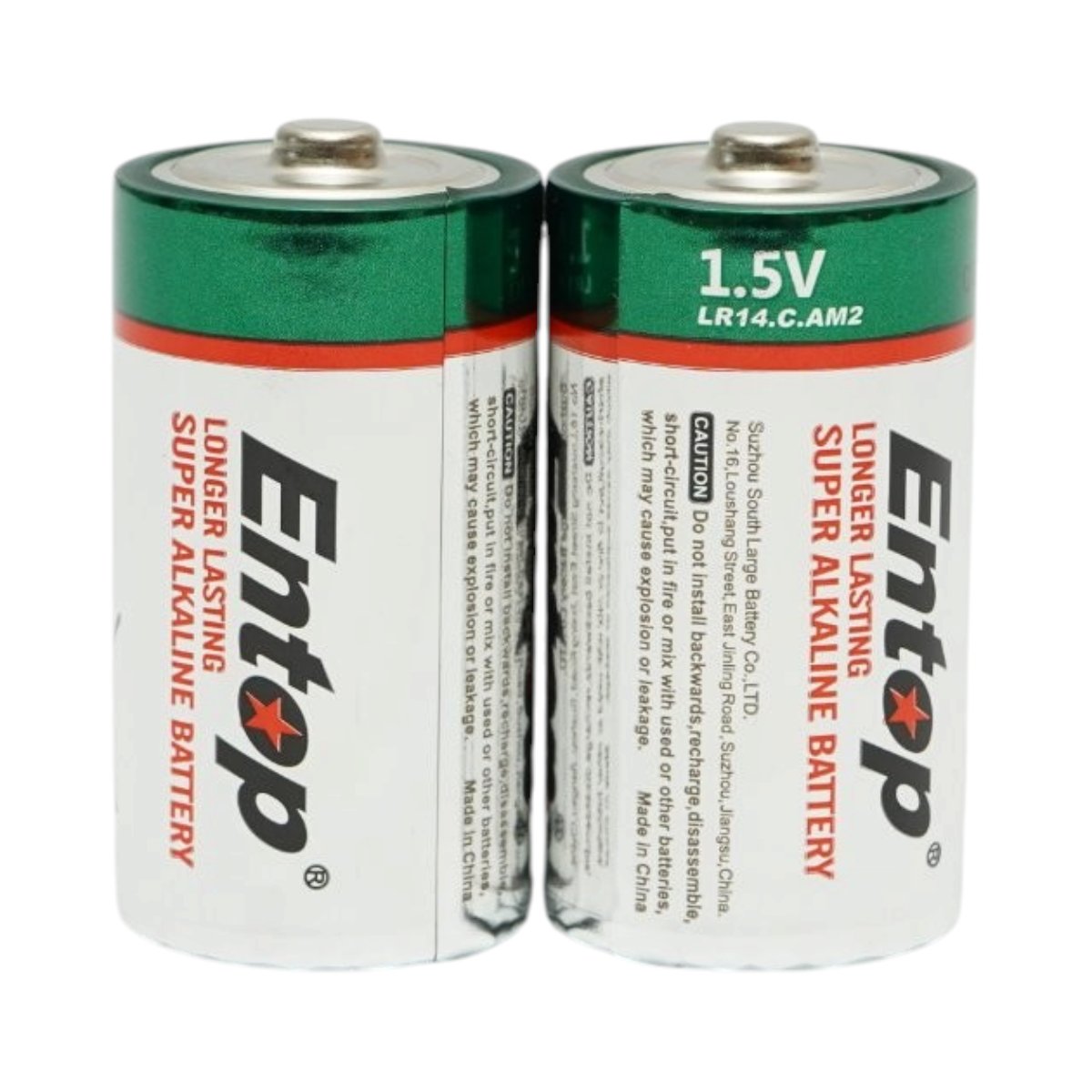 Set 2 baterii alcaline C LR14 1.5V Entop [1]