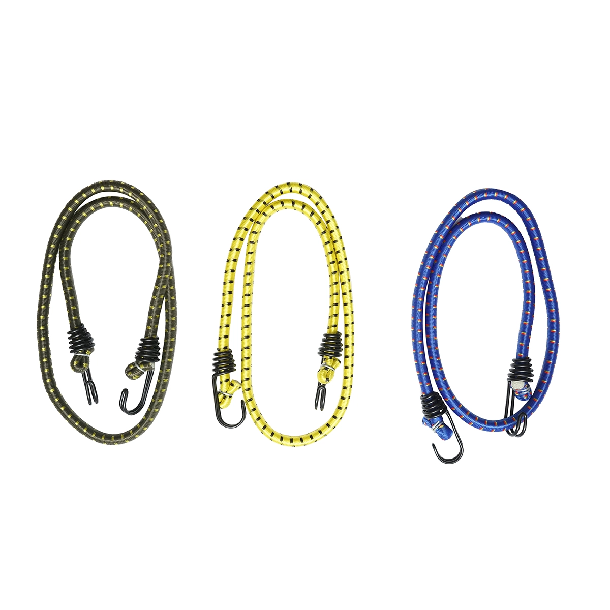 Chingi si accesorii ancorare - Set 3 corzi elastice cu carlige 10x1000mm pentru ancorare marfa Breckner Germany