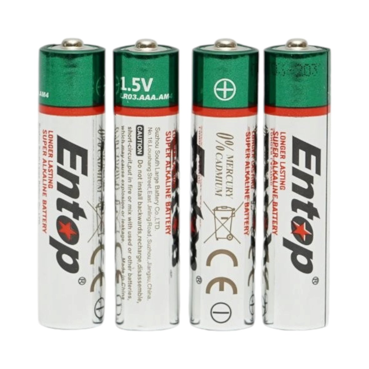 Set 4 baterii alcaline AAA LR3 1.5V Entop [1]