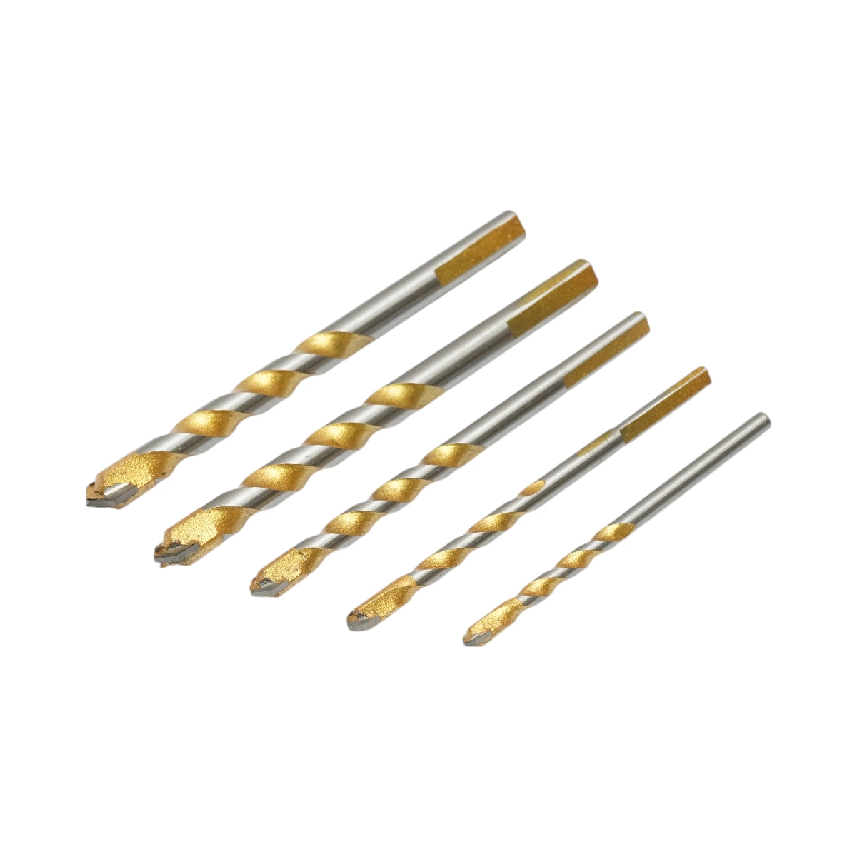 Set 5 burghie multifunctionale 5-12 mm pentru metal, aluminiu, lemn, PVC, gresie Crownman [1]