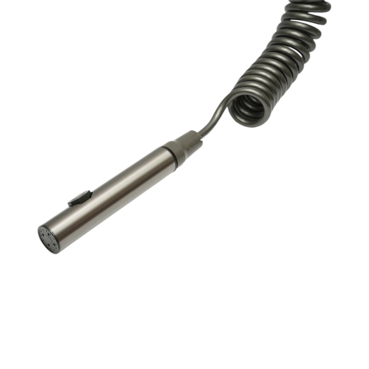 Set dus multifunctional cu termostat, 4 functii de curgere a apei, pipa cada, dus dreptunghiular tip ploaie, para de dus, dus bideu, grafit mat, aluminiu [5]