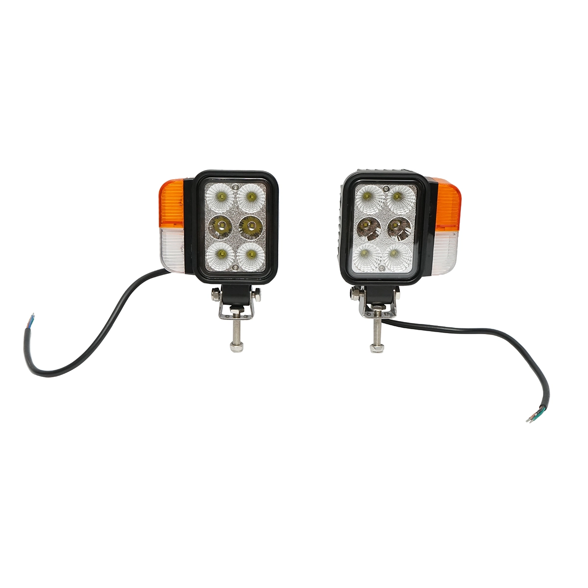 Auto si Accesorii - Set faruri universale tractor stanga si dreapta cu LED 10-80V, temperatura culoare 6000K, pozitii 3W LED si semnalizare 3W LED Breckner Germany