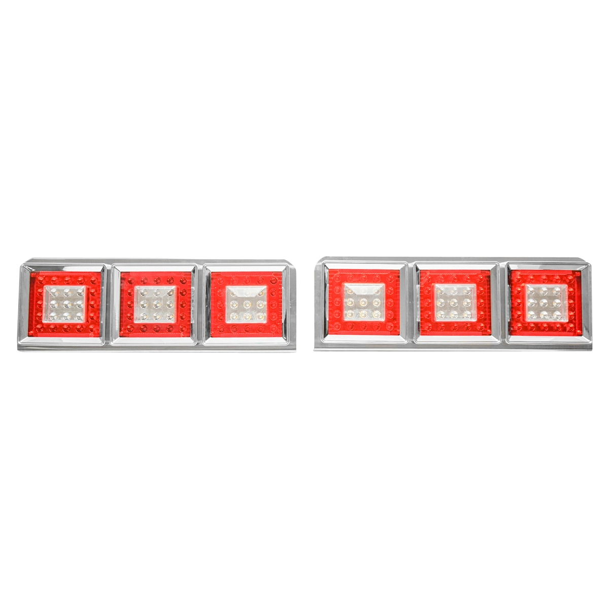 Iluminat si semnalizare auto - Set lampi spate camion cu LED fara semnalizare 598x220, 12/24V Breckner Germany