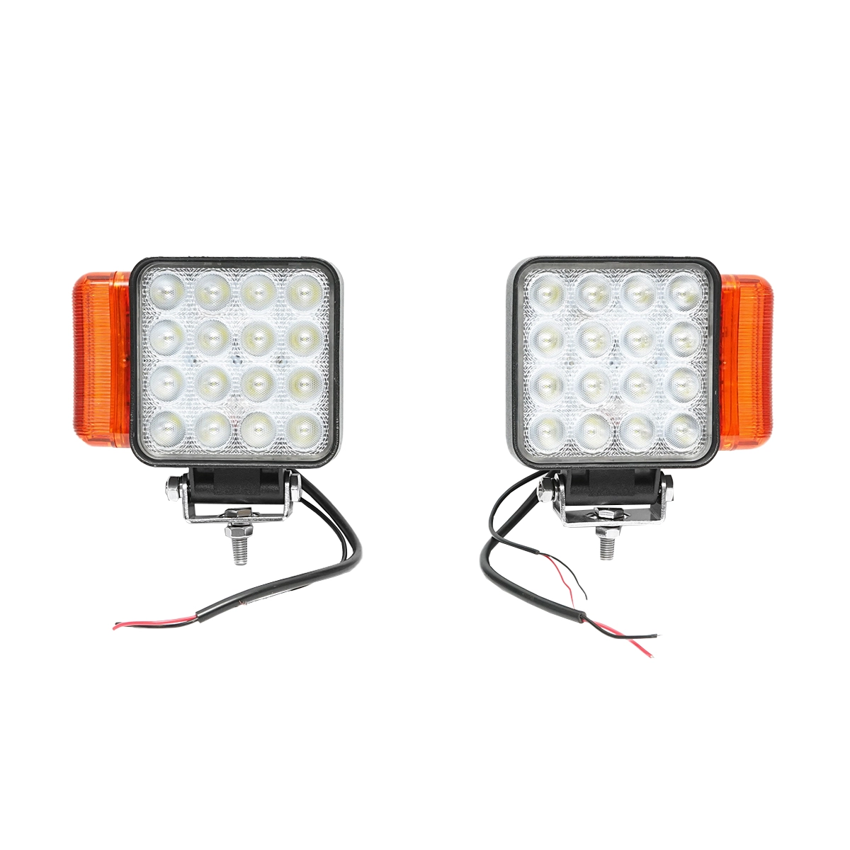 Iluminat si semnalizare auto - Set lampi tip far cu semnalizare dreapta si stanga 16 LED-uri 12-24V dimensiune 139x128x57mm Breckner Germany