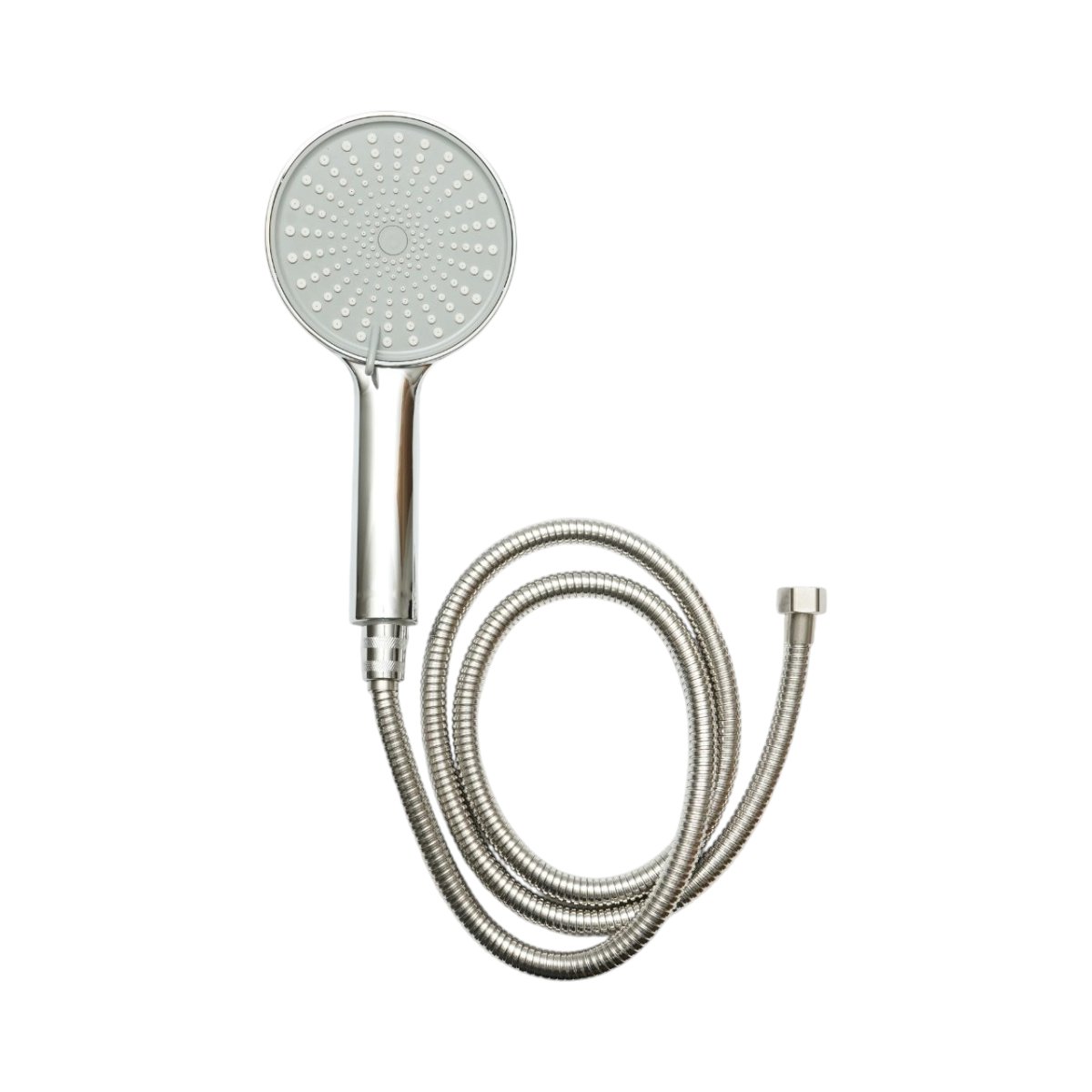 Seturi si accesorii dus - Set para dus cu furtun zincat 1.5m, 3 functii, duze silicon, crom lucios, plastic 120x250mm
