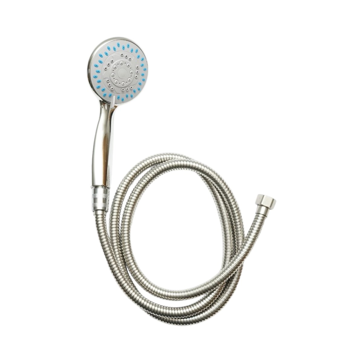 Seturi si accesorii dus - Set para dus cu furtun zincat 1.5m, 5 functii, crom lucios, plastic 80x190mm