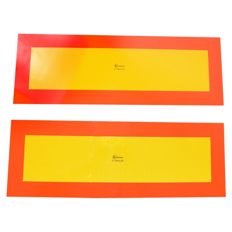 Benzi adezive - Set tabla reflectorizanta dreptunghiulara pentru remorca