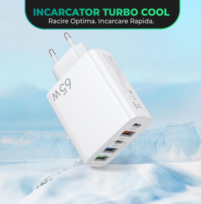 Incarcator Retea, 5 Porturi, 65W Fast Charge [4]