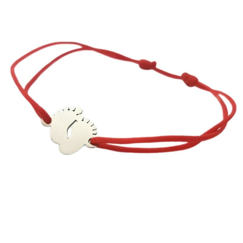 Bratari - Bratara Snur Reglabil, Argint 925, Talpi,0.6 g, 1.5 cm x 1 cm