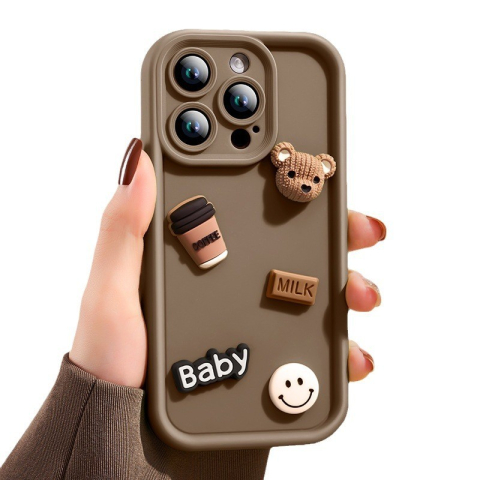 Huse si carcase telefon - Husa de Protectie,pentru Apple iPhone 14 Pro, Model Ursuleti 3D