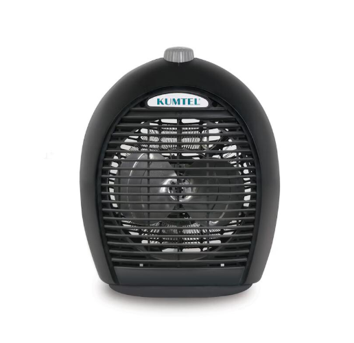 Aeroterma KUMTEL, 2000 W, 3 trepte de temperatura, sistem de oprire de siguranta, Culoare negru [2]