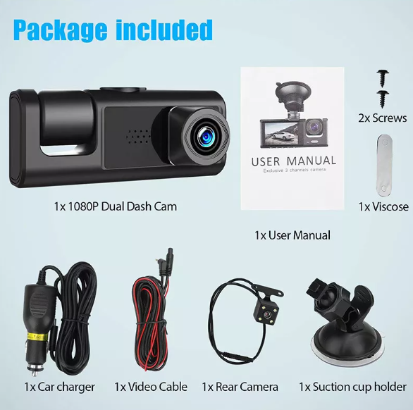 Cameră Auto Dashcam Full HD 1080P – Unghi Larg 130° [4]