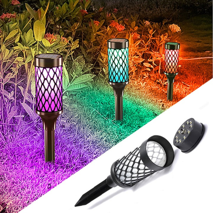Lampi solare pentru exterior, set de 4, rezistente la apa, 36,3x6,3cm, pentru curte si gradina [3]