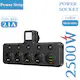 Prelungitor 4 prize USB Type-C comutator negru 2500W [3]