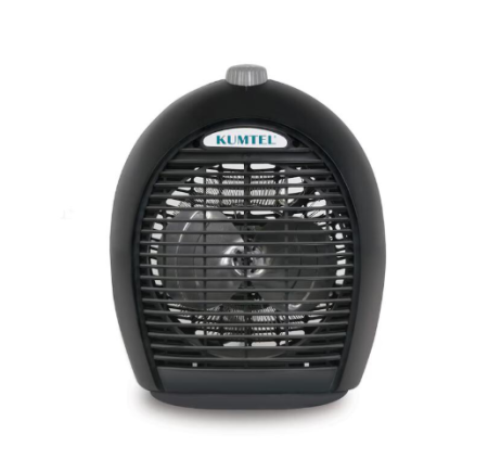 Aeroterma KUMTEL, 2000 W, 3 trepte de temperatura, sistem de oprire de siguranta, Culoare negru [1]