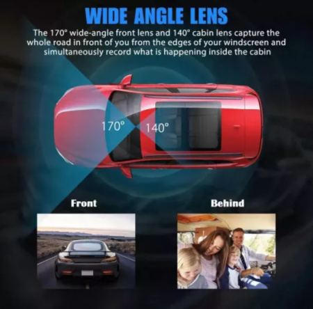 Cameră Auto Dashcam Full HD 1080P – Unghi Larg 130° [1]