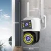 Camera Supraveghere Dual Lens PTZ, Conectivitate Wi-Fi, ONVIF, Auto Tracking si Senzor de Miscare [2]
