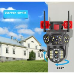 Camera supraveghere video 4G, Rezolutie 4K, Detectie umana Urmarire automata, Alarma Acustica, Rezistenta Sporita, ZY-A4H-L-4G [1]