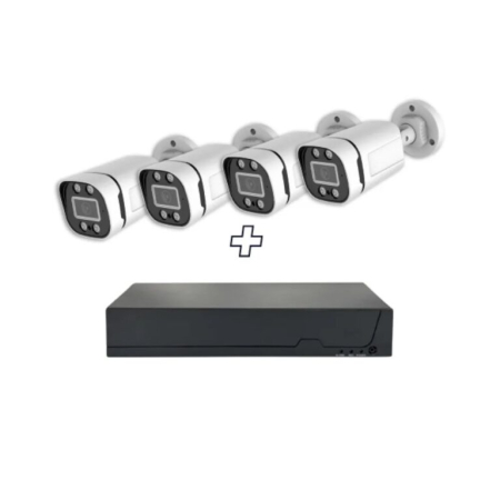CAMERE SUPRAVEGHERE - Kit cameră CCTV DVR cu 4 canale și cameră IR de 5MP, S1004KIT4 CH+500G