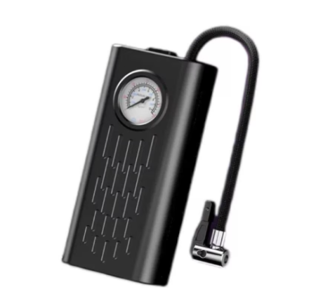 UNELTE SI SCULE - Pompa de anvelope electrica, fara fir, cu indicator, 2400mAh, cu manometru, dimensiuni 18x8.5x4.8cm, culoare negru