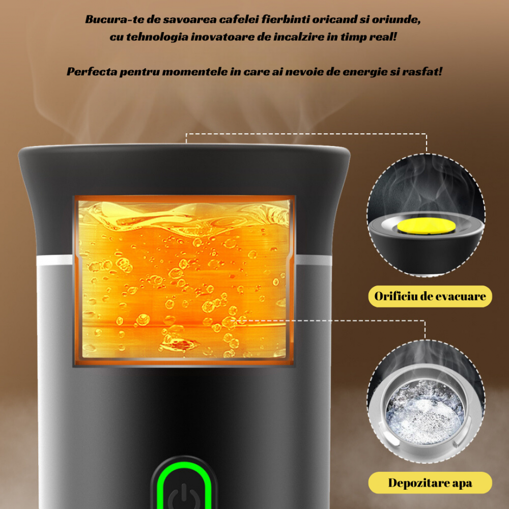 Espressor Portabil Electric 3 in 1 Fara Fir OnXsmart®, Compatibil cu Capsule Nespresso, Dolce Gusto si Cafea Macinata, Cu Incalzirea Apei sau Prepararea Cafelei Reci, Incarcare USB Type C, Ideal pentr [6]