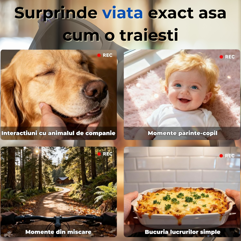 Ochelari Smart OnXsmart cu AI integrat, Camera Sony 800W HD, Filmare 1080P [3]