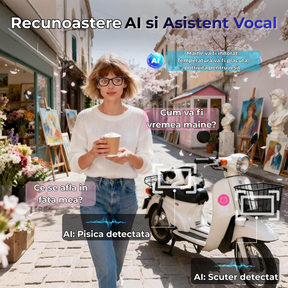 Ochelari Smart OnXsmart cu AI integrat, Camera Sony 800W HD, Filmare 1080P [6]