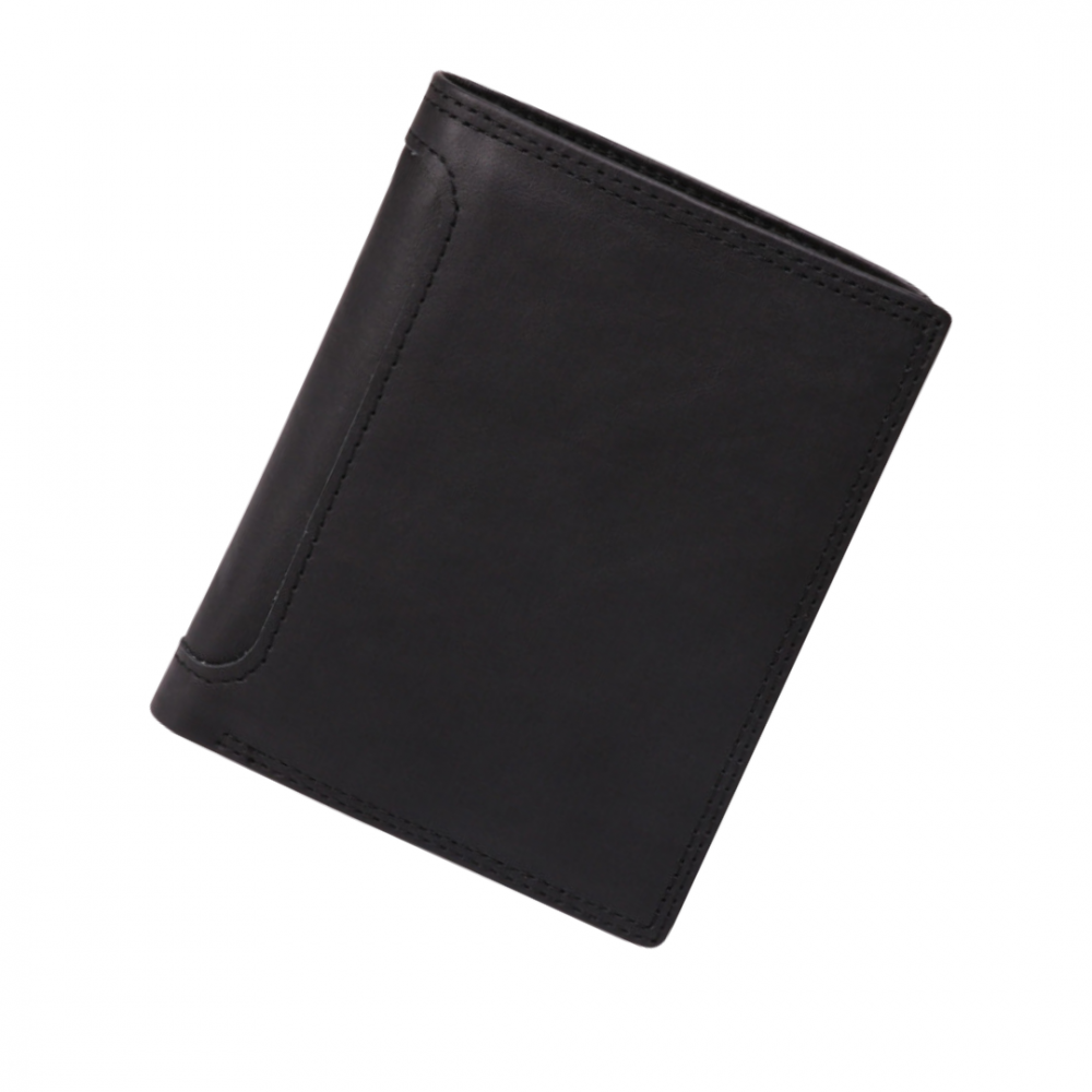 ortofel Barbati OnXsmart din Piele Naturala, Slim, Protectie RFID, Vintage, Negru [1]