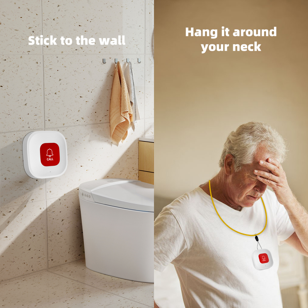 Set Ceas de panica cu buton SOS sirena locala si telecomanda OnXsmart, Conectare WIFI aplicatia Tuya si SmartLife, Compatibil cu amazon alexa si Google Assistant, Notificari pe telefon, Distanta 100m, [8]