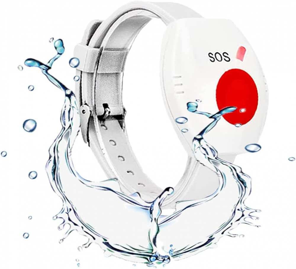 Set Ceas de panica cu buton SOS sirena locala si telecomanda OnXsmart, Conectare WIFI aplicatia Tuya si SmartLife, Compatibil cu amazon alexa si Google Assistant, Notificari pe telefon, Distanta 100m, [2]
