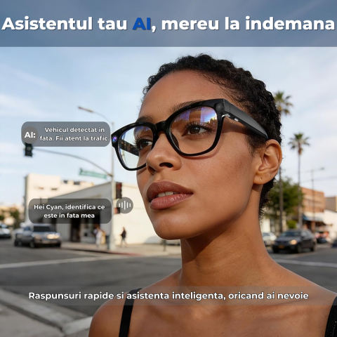 Ochelari Smart OnXsmart cu AI integrat, Camera Sony 800W HD, Filmare 1080P [6]
