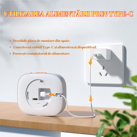Set Ceas de panica cu buton SOS sirena locala OnXsmart, Afisaj Digital, Conectare WIFI aplicatia Tuya si SmartLife, Compatibil cu amazon alexa si Google Assistant, Notificari pe telefon, Distanta 100m [7]
