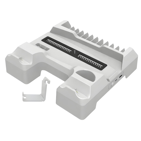 Statie racire incarcare Ps5 OnXsmart®, Incarcare dubla controllere, Dubla Racire, Sloturi suport jocuri, conectare usb, Alb [2]