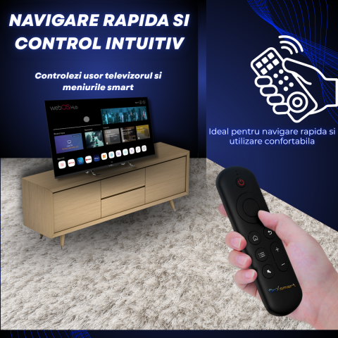 elecomanda Smart OnXsmart Air Mouse, Tastatura QWERTY, WiFi 2.4G, BT 5.2 [2]