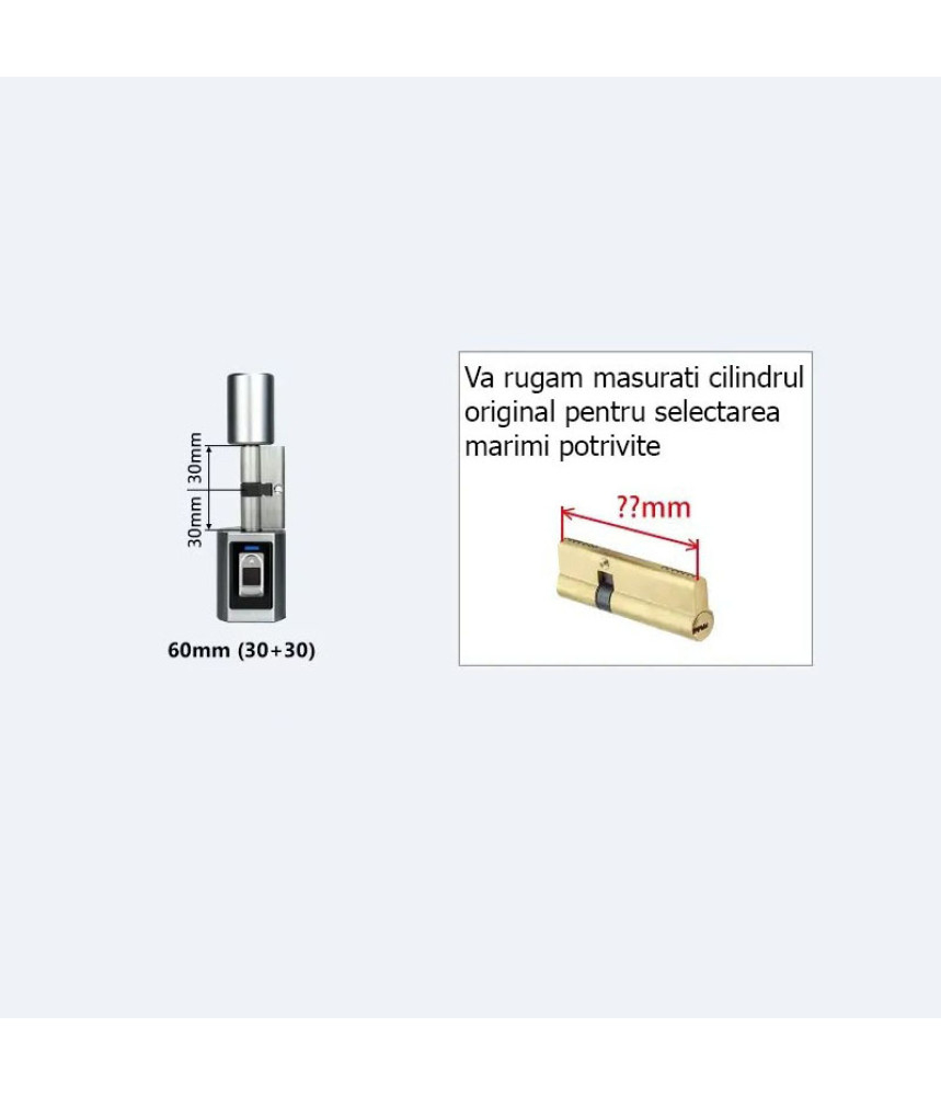 Butuc Inteligent, Marime 60 (30x30) cm, Deschidere cu Amprenta, Cod, Telefon, Cheie, Interior @Smartwiz [5]