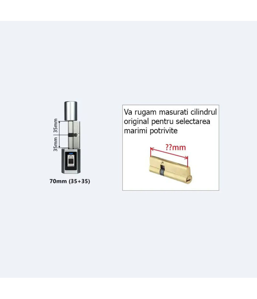 Butuc Inteligent, Marime 70 (35x35) cm, Deschidere cu Amprenta, Cod, Telefon, Cheie, Interior @Smartwiz [4]