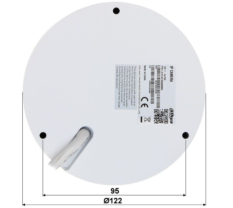 Cameră de Supraveghere IP Dahua 2MP Full Color, Lentilă 3.6mm, PoE, MicroSD, IP67 [5]