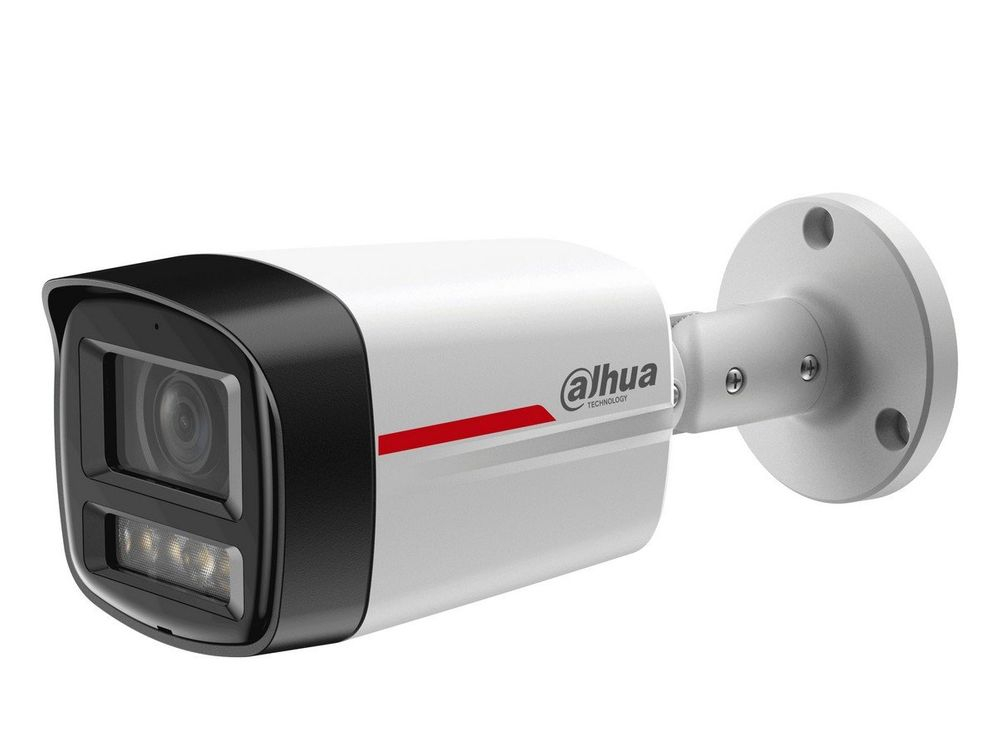 Cameră IP Dahua 2MP bullet cu LED alb 50m, audio, PoE, IP67 [2]