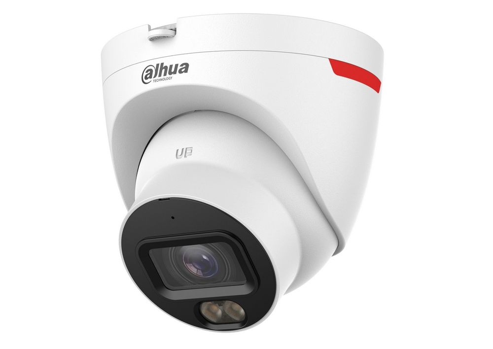 Cameră IP Dahua 2MP dome cu LED alb 30m, audio, PoE, IP67 [2]