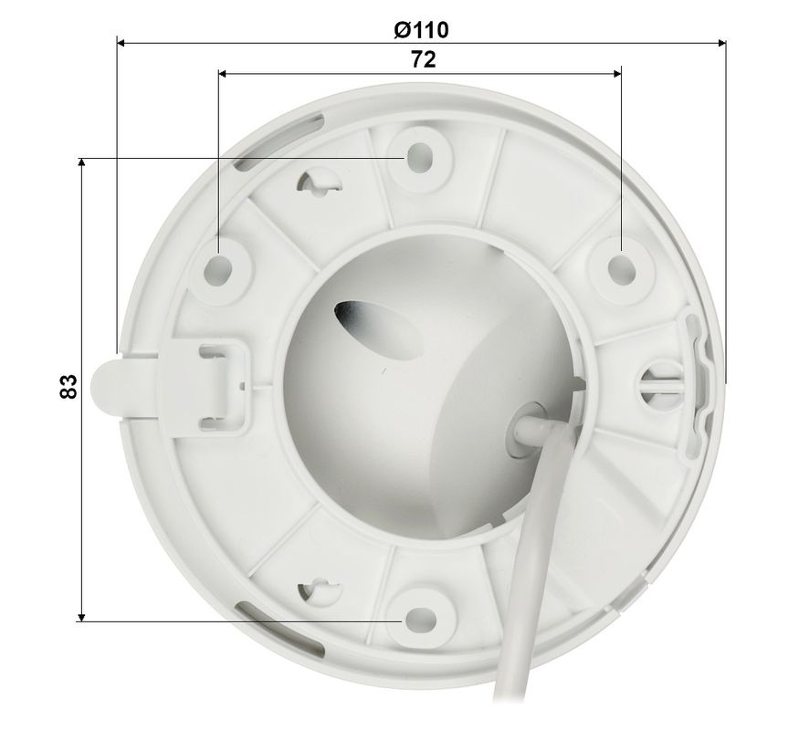 Cameră IP Dahua 2MP, Iluminare Duală 30m, Microfon, PoE, IP67 [7]